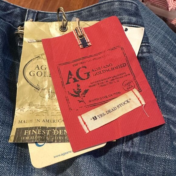 AG Adriano Goldschmied The Premiere Skinny Straight Jeans 32 32R NWT DEADSTOCK - Picture 10 of 16